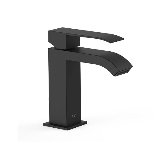 Смеситель для раковины TRES Cuadro Colors 00610101NM (черный матовый) без донного клапана