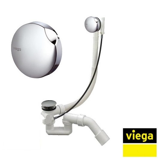 Слив-перелив Viega Simplex 595678 (хром глянцевый) для нестандартных ванн