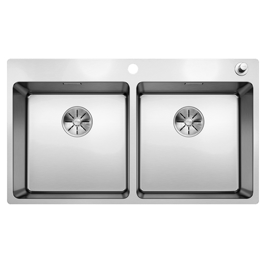 Мойка Blanco Andano 400/400-IF/A 522998 с клапаном-автоматом (зеркальная полировка)