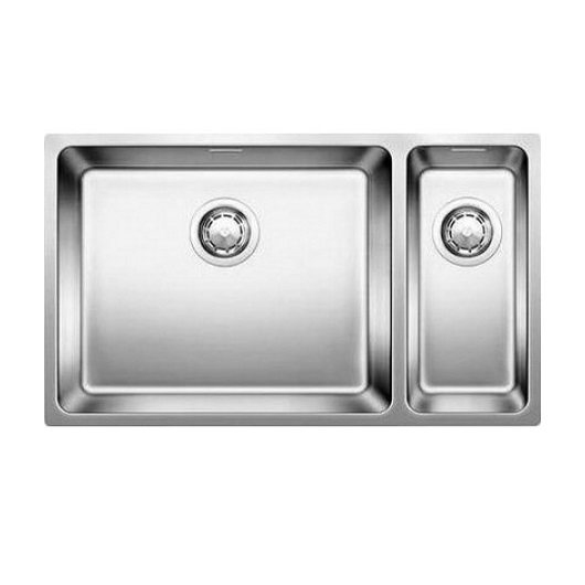 Мойка Blanco Andano 500/180-U 520829 чаша слева, с клапаном-автоматом (зеркальная полировка)