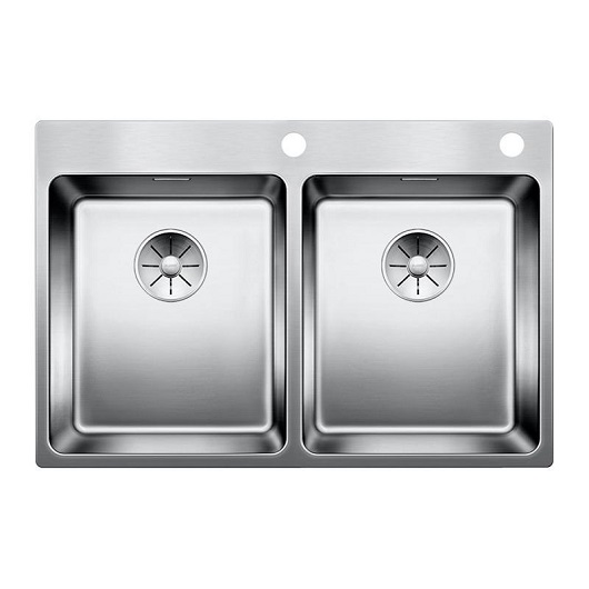 Мойка Blanco Andano 340/340-IF/A 522997 с клапаном-автоматом (зеркальная полировка)
