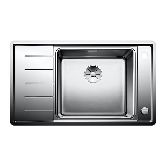 Мойка Blanco Andano XL 6S-IF Compact 523001 чаша справа, с клапаном-автоматом (зеркальная полировка)