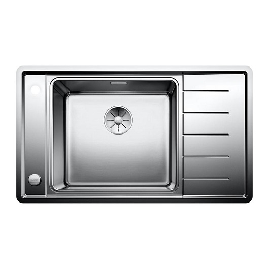 Мойка Blanco Andano XL 6S-IF Compact 523002 чаша слева, с клапаном-автоматом (зеркальная полировка)