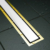 Душевой лоток Pestan Confluo Premium White Glass Gold Line 550 (550 мм, золото/белое стекло) 13100090 (13100121)