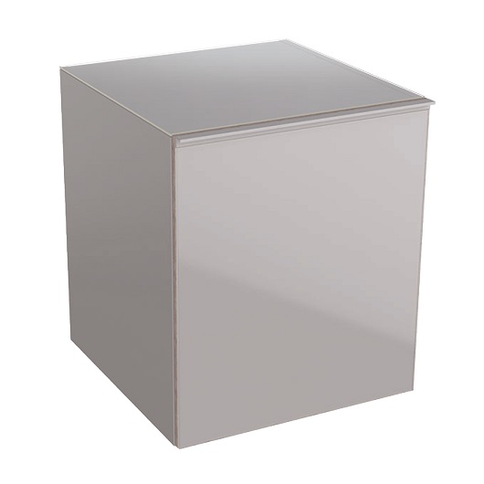 Боковой шкафчик Geberit Acanto 500.618.JL.2 (песчаное стекло, 450х476 мм)