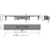 Водоотводящий желоб с порогами из нержавеющей стали AlcaPlast APZ22-950 (950 мм)