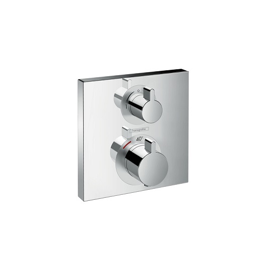 Термостат с запорным/переключающим вентилем Hansgrohe Ecostat Square 15714000