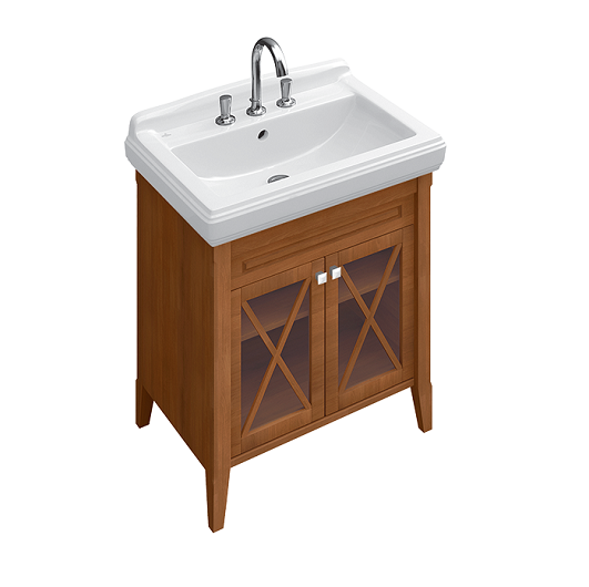 Тумба под раковину Villeroy & Boch Hommage 89950001 орех (685x750x540 мм)