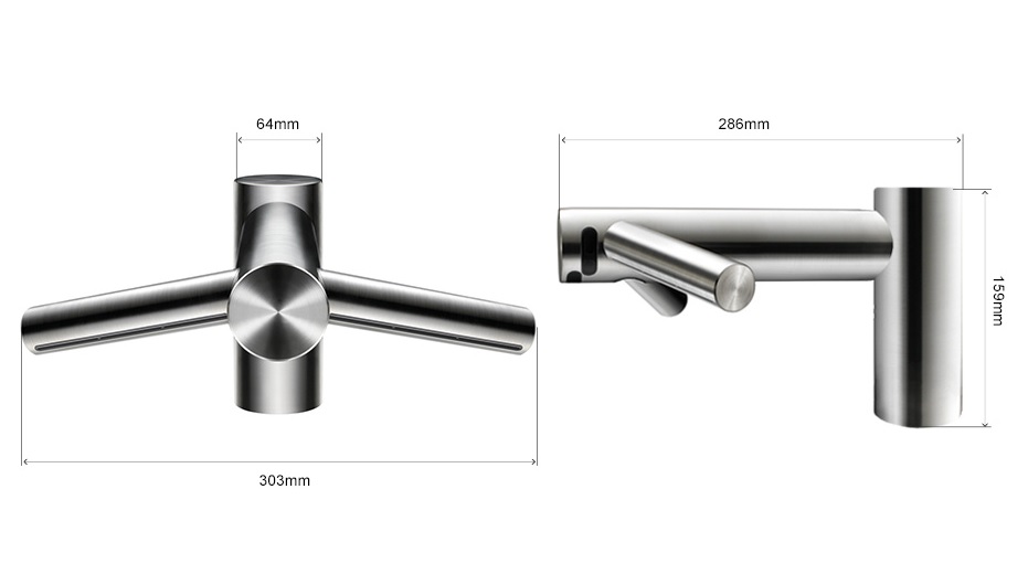 Кран-сушилка для рук Dyson Airblade Wash+Dry WD 04 низкий