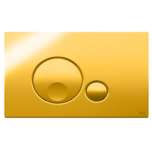 Смывная клавиша OLI GLOBE золото 152954 (механическая)