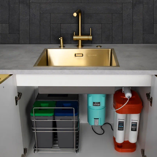 Смеситель для кухни Omoikiri Nagano LG светлое золото (4994178)