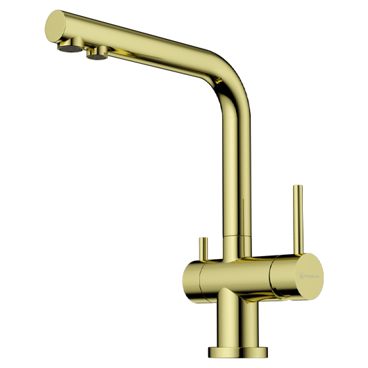 Смеситель для кухни Omoikiri Nagano LG светлое золото (4994178)