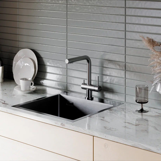 Смеситель для кухни Omoikiri Nagano GM вороненая сталь (4994179)