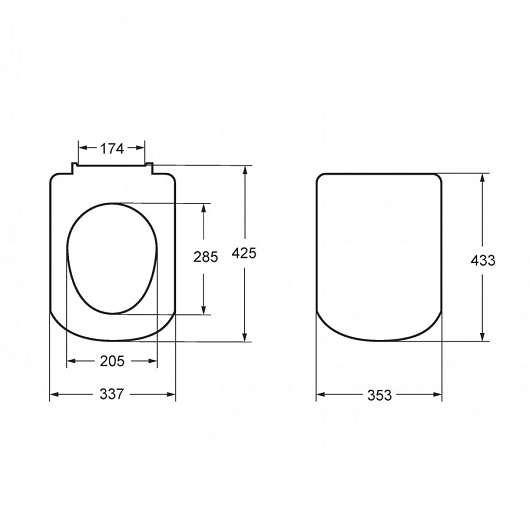 Сиденье с крышкой с механизмом плавное закрывание тонкое Roca Gap Slim ZRU9307682