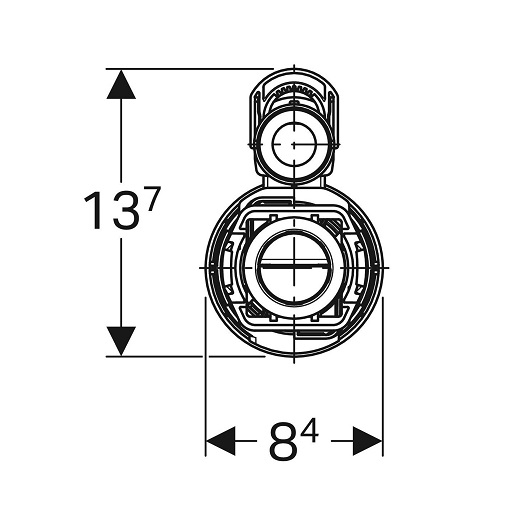 Смывной механизм для унитаза Geberit тип 290-383 283.313.21.5 универсальный