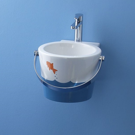 Раковина Scarabeo Bucket 40R 8804/R Jumping Fish (405х540 мм)
