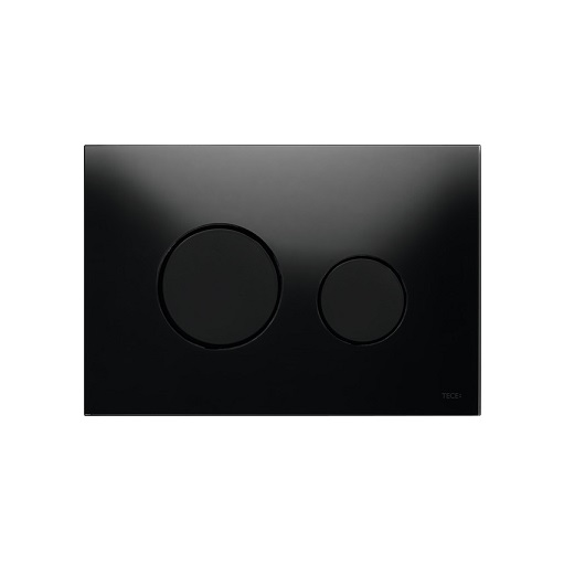 Стеклянная панель смыва TECE TECEloop 9240657 (черное стекло/клавиши черные)