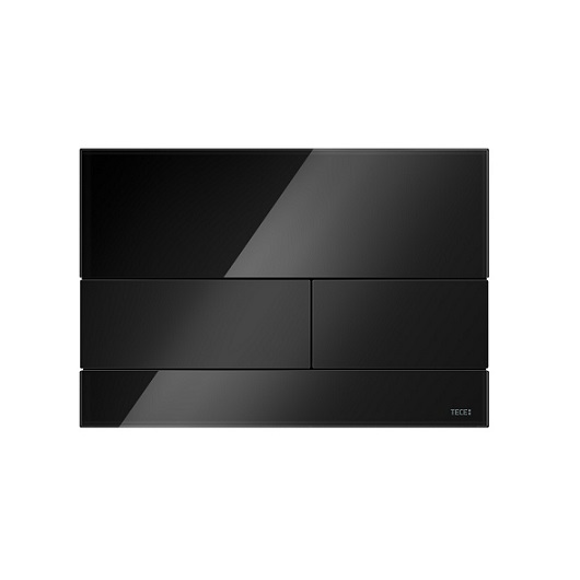 Стеклянная панель смыва TECE TECEsquare 9240809 (черное стекло/клавиши черные)
