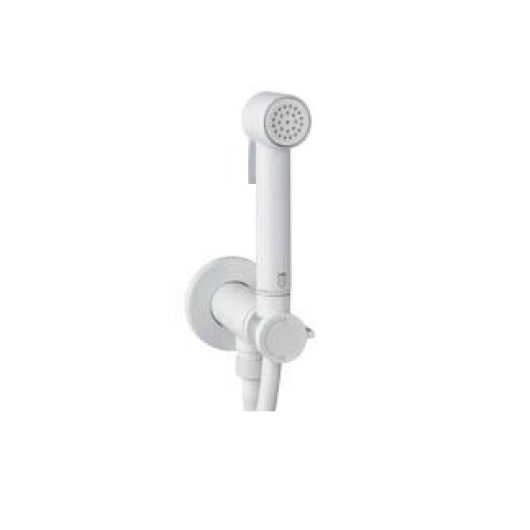 Гигиенический набор Bossini Paloma Flat Mixer Set E37015 White Matt (белый матовый)