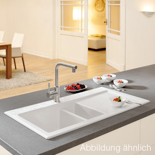 Кухонная мойка Villeroy & Boch Subway 60 677001RW (6770 01 RW) Stone White CeramicPlus (1000×510 мм)