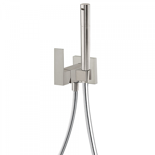 Гигиенический душ со смесителем TRES Cuadro 00612301AC (сталь)
