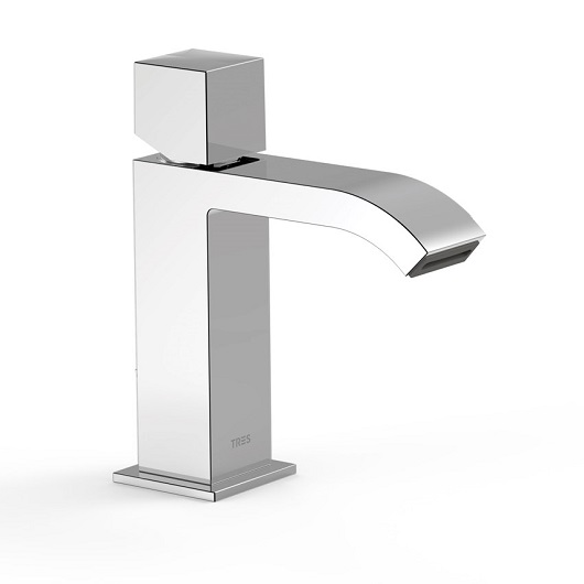 Смеситель для раковины TRES Cuadro 00610102 (хром) без донного клапана