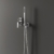 Шланговое подсоединение с держателем TRES Showers 06118201 (хром глянцевый)