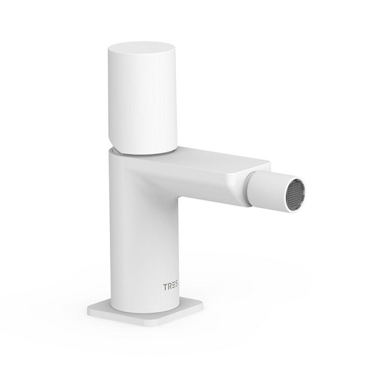 Смеситель для биде TRES Loft Colors 20012002BМ (белый матовый)