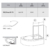 Шторка для ванны Ravak Rosa VSK2 170 R 76PB0100Z1 (Правая, стекло прозрачное)