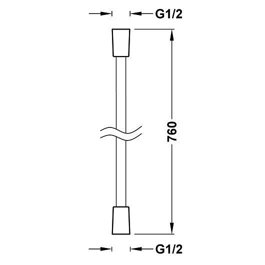 Душевой шланг TRES Showers SATIN 913460910 (760 мм)