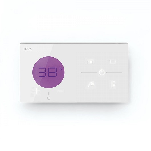 Термостат на 4 выхода TRES Shower Technology 49286499 (белый) электронное управление
