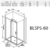 Боковая стенка Ravak Blix Slim BLSPS-80 X9BM40300Z1 (800х1950 мм) профиль черный/стекло Transparent