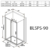 Боковая стенка Ravak Blix Slim BLSPS-90 X9BM70300Z1 (900х1950 мм) профиль черный/стекло Transparent