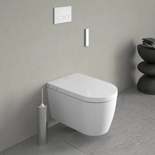Чаша подвесного унитаза Duravit Me by Starck Rimless 2510092000 HygieneGlaze (для крышки-биде SensoWash Starck F)