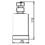Дозатор жидкого мыла Novaservis Metalia 4 6450.0 (матовое стекло/хром)