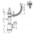 Cифон для мойки AlcaPlast A444-DN50/40 (c гофропереливом)