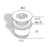 Донный клапан Migliore 17950 (ML.RIC-10.125.CR) (для раковин без перелива)