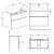 Комплект мебели для ванной Geberit Smyle Square 529.353.00.7 (белый глянец, 75 см)