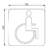 Табличка на дверь Emco System 2 «Handicapped» 3576 000 03 (357600003)