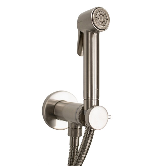 Гигиенический набор Bossini Paloma Brass Mixer Set E37005 Nikel Spazzolato (никель шлифованный)