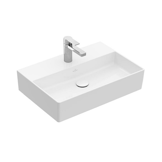 Раковина Villeroy & Boch Memento 2.0 4A22 6L RW (4A226LRW) Stone White, CeramicPlus (600х420 мм)