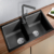 Мойка кухонная Blanco Lexa 8 525906 (черный, 780х500 мм)