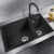 Мойка кухонная Blanco Metra 9 525936 (черный, 860х500 мм)