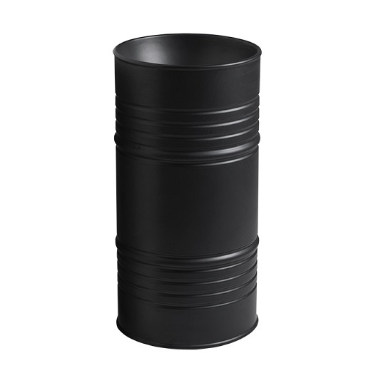 Раковина напольная Kerasan Artwork Barrel 4742K31 черная матовая (выпуск в пол)