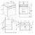 Комплект мебели для ванной Geberit Renova Plan 529.915.01.6 (белый глянец, 60 см)