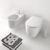 Сиденье с крышкой для унитаза Kerasan Nolita Slim 539130 белое матовое (SoftClose)