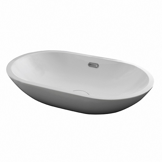 Раковина накладная Noken Forma Oval 100254032/N399999658 (595х360 мм) белая матовая