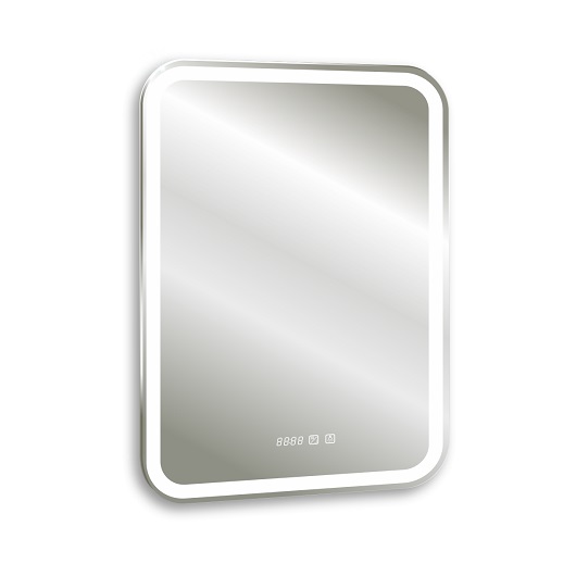 Зеркало Silver Mirrors Malta neo-3 LED-00002403 (550х800 мм, антипар, часы)