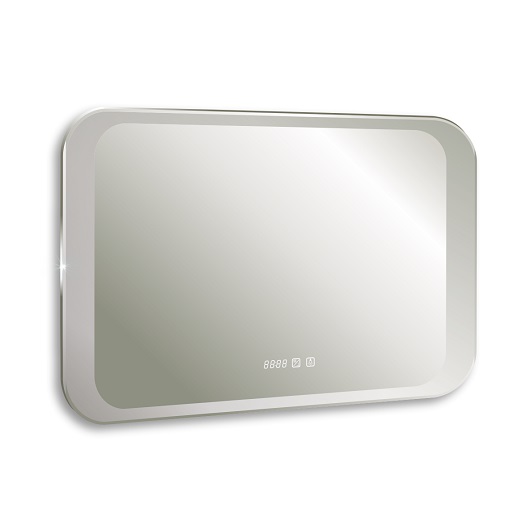 Зеркало Silver Mirrors Indigo neo-3 LED-00002406 (800х550, антипар, часы)