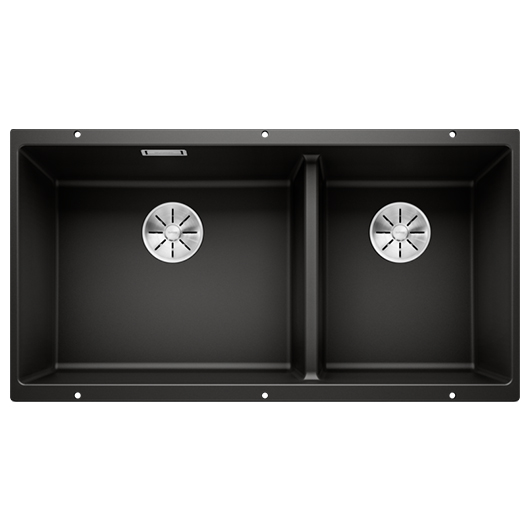 Мойка кухонная Blanco Subline 480/320-U 525993 (черный, 855х460 мм)